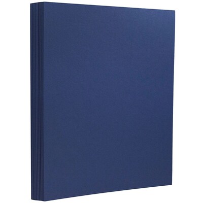 JAM Paper® Matte Cardstock, 8.5" x 11", 130lb Presidential Blue, 25/pack