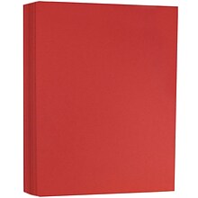 JAM Paper® Matte Cardstock, 8.5 x 11, 130lb Red, 25/pack