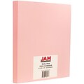 JAM Paper® Matte Cardstock, 8.5 x 11, 130lb Baby Pink, 25/pack