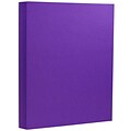 JAM Paper® Matte Cardstock, 8.5 x 11, 130lb Electric Violet, 25/pack