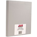 JAM Paper® Matte Cardstock, 8.5 x 11, 130lb Light Gray, 25/pack