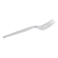 Dixie Polystyrene Forks, Heavy-Weight, Crystal, 1000/Carton (FH017)