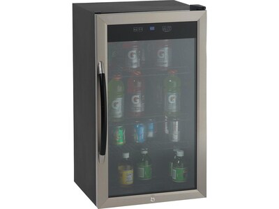 Avanti 3 Cu. Ft. Refrigerator, Black/Stainless Steel (BCA306SS-IS)