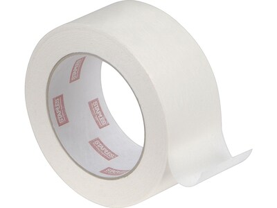 Staples Standard Grade Masking Tape, 1.88 x 60 yds., Natural/White, 24/Carton (468405)