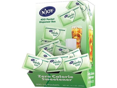 N'Joy Stevia Artificial Sweeteners, 400/Box (83221)