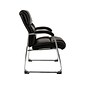 Quill Brand® Sonada Bonded Leather Back Leather Guest Chair, Black (28364-CC)