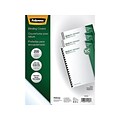 Fellowes Crystals Presentation Covers, Letter Size, Clear, 200/Pack (5204303)
