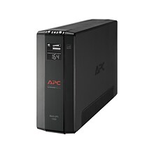 APC Back UPS Pro Battery Backup and Surge Protector, Compact Tower, 1500VA, AVR, LCD, 120V, Black (B