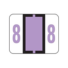 Smead BCCRN Color Coded Numeric Labels, 8, Lavender, 500/Roll (67378)
