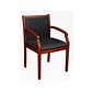 Regency Regent Fabric Guest Chair, Black/Cherry (9875CHBK)