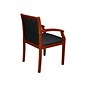 Regency Regent Fabric Guest Chair, Black/Cherry (9875CHBK)