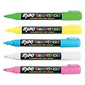 Expo BrightSticks Wet Erase Markers, Bullet Tip, Assorted, 5/Pack (14075)