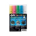 Expo BrightSticks Wet Erase Markers, Bullet Tip, Assorted, 5/Pack (14075)