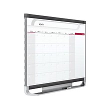 Quartet Prestige Magnetic Total Erase Calendar Whiteboard, Graphite Frame, 3 x 2 (CP32P2)