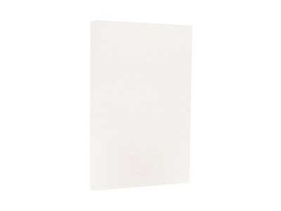 JAM Paper 65 lb. Cardstock Paper, 8.5" x 14", White Parchment, 50 Sheets/Pack (17128860)