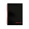 Black N Red Black n Red 1-Subject Professional Notebooks, 5.88 x 8.25, Wide Ruled, 70 Sheets, Bl