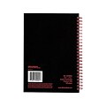 Black N Red Black n Red 1-Subject Professional Notebooks, 5.88 x 8.25, Wide Ruled, 70 Sheets, Bl