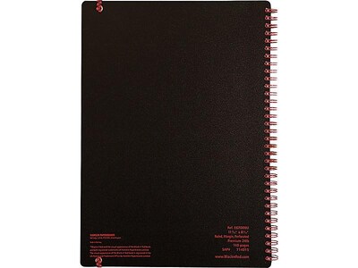 Black N' Red Black n' Red Professional Notebook, 8.25" x 11.75", Wide Ruled, 70 Sheets, Black (JDK-E67008)