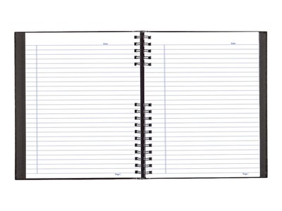 Blueline NotePro 1-Subject Professional Notebooks, 8.5" x 10.75", College Ruled, 150 Sheets, Black (A10300.BLK)