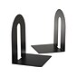 Officemate Heavy Duty Steel Book Ends, 10"H, Black (93142)
