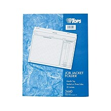 TOPS Paper Stock File Jackets, Extra Wide Letter Size, Manila, 20/Pack (TOP 3440)
