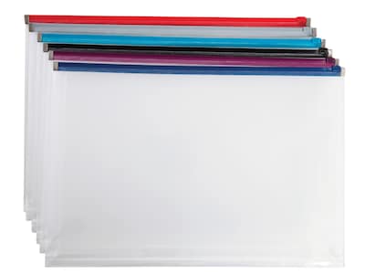Staples® Plastic File Pocket, 1 Expansion, Legal Size, Assorted (663627)