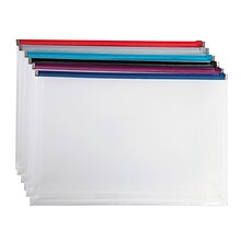 Staples® Plastic File Pocket, 1 Expansion, Legal Size, Assorted (663627)