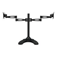 Mount-It! Dual Monitor Stand, Up To 27 Monitors, Black (MI-792)