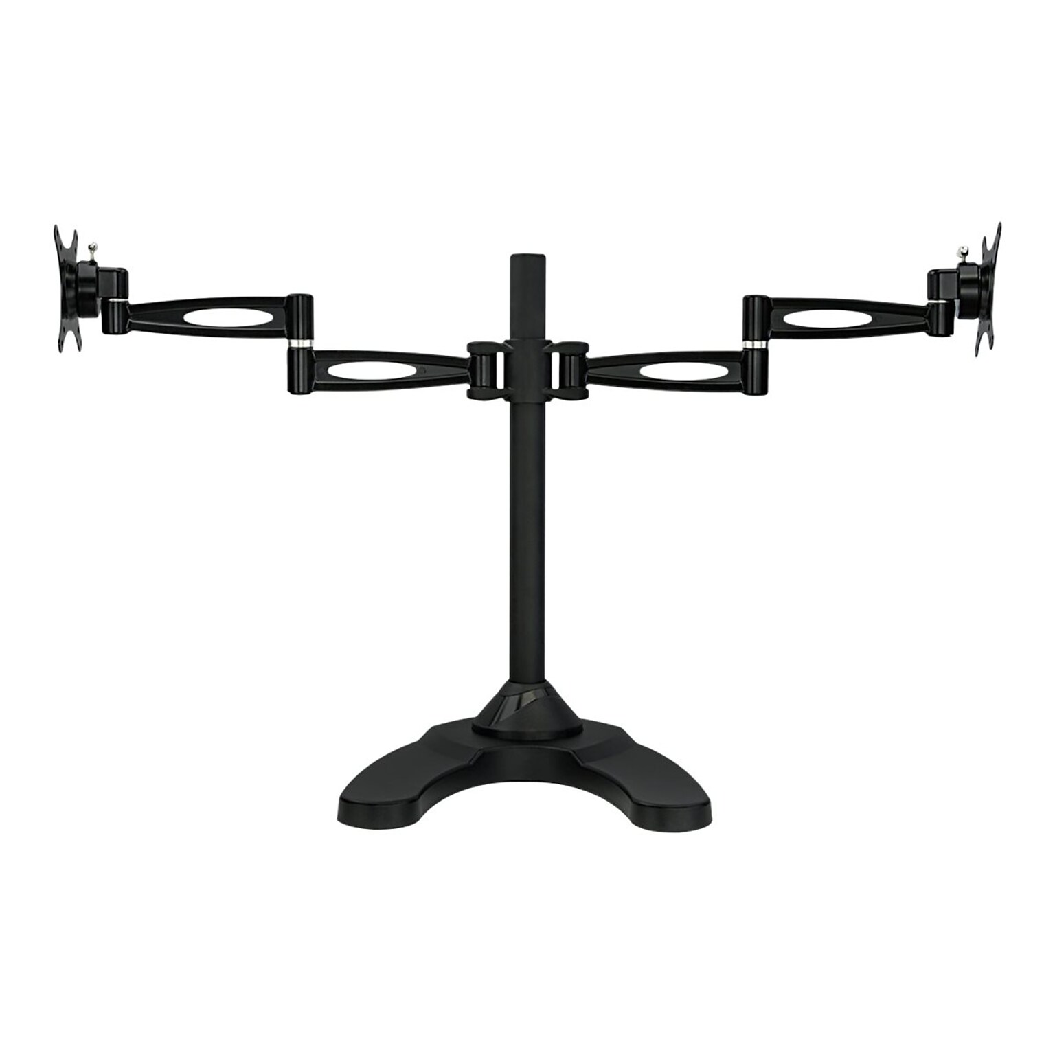 Mount-It! Dual Monitor Stand, Up To 27 Monitors, Black (MI-792)