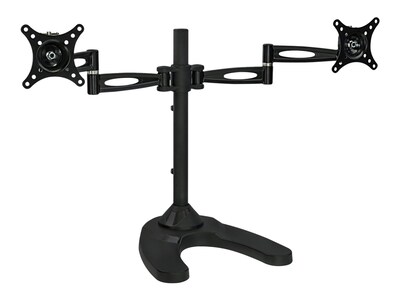 Mount-It! Dual Monitor Stand, Up To 27 Monitors, Black (MI-792)