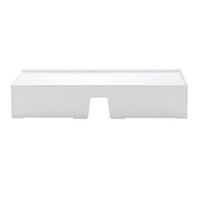 Poppin Non-Adjustable Monitor Riser, White (102092)