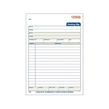 Adams 3-Part Carbonless Packing Slips, 7.94L x 5.56W, 50 Sets/Book (T5082)