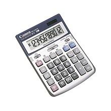 Canon HS-1200TS 7438A023AA 12-Digit Desktop Calculator, Gray/Silver