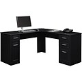 Altra® Chadwick 58 L-Shaped Desk, Black (9305096)