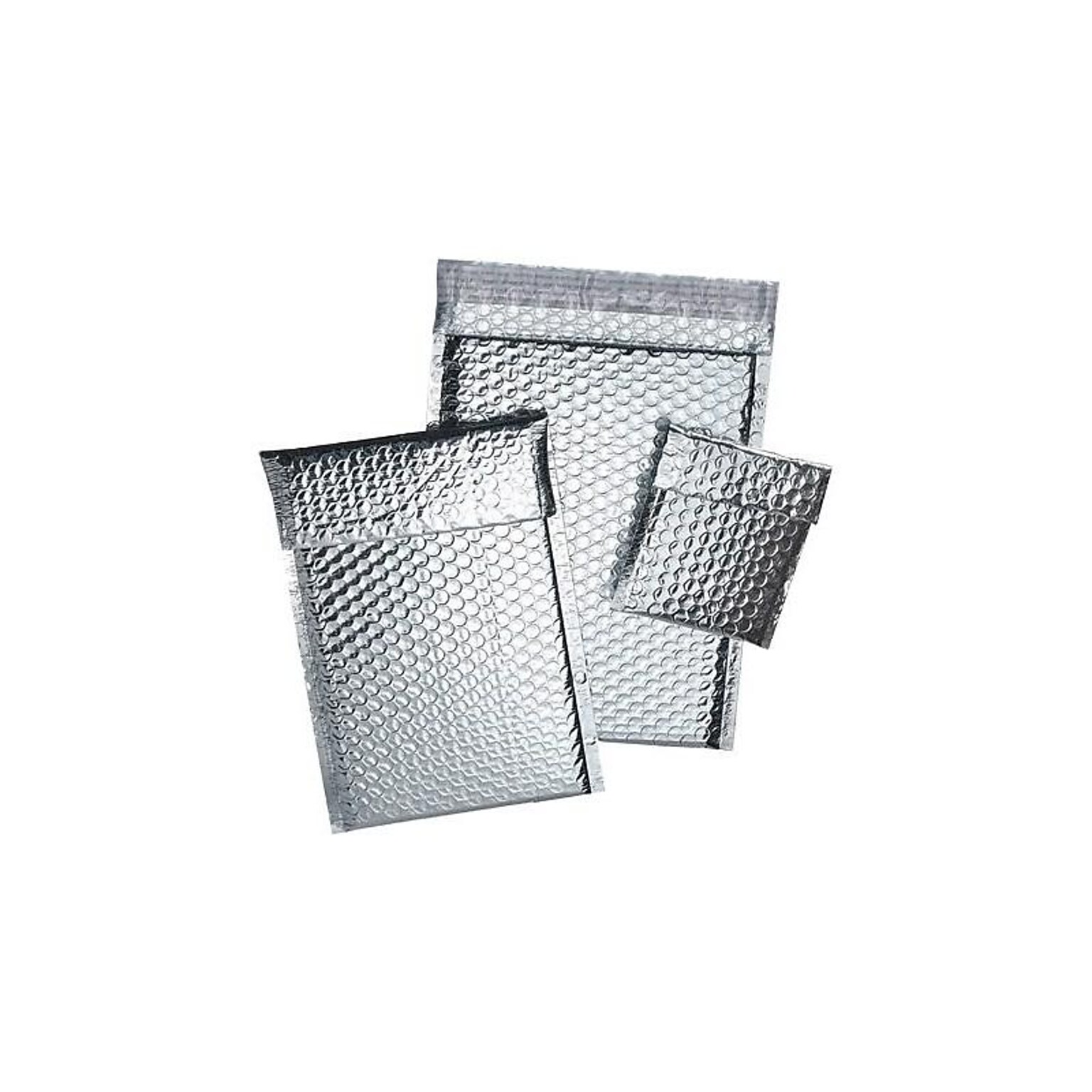 8 x 11 Cool Shield Self-Sealing Bubble Mailer, 3/16, Silver, 100/Case (INM811)