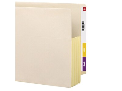 Smead® End Tab File Pocket, Reinforced Straight-Cut Tab, 3-1/2 Expansion, Fully-Lined Gusset, Lette