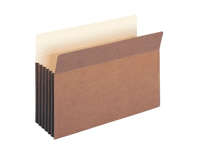 Smead Redrope File Pockets, Straight-Cut Tab, 5-1/4 Expansion, Legal Size, Brown, 10/Box (74274)