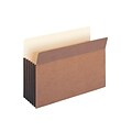 Smead Redrope File Pockets, Straight-Cut Tab, 5-1/4 Expansion, Legal Size, Brown, 10/Box (74274)