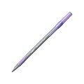 BIC Round Stic Grip Xtra Comfort Ballpoint Pens, Medium Point, Purple Ink, Dozen (16736-0)