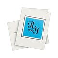 Avery Matte Personal Notecards, Textured White, 50/Box (3379)