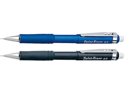 Pentel Twist-Erase III Mechanical Pencil, 0.9mm, #2 Medium Lead, 2/Pack (QE519BP2)