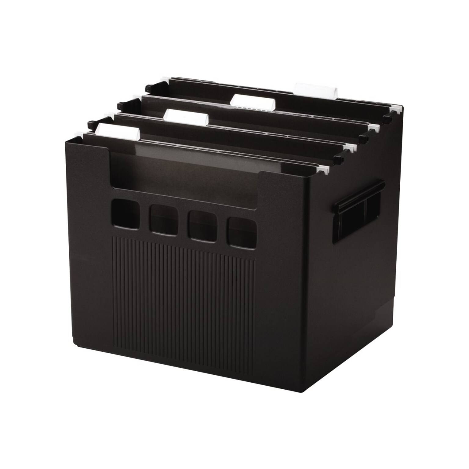 DecoFlex Large Capacity Desktop File Box, Letter Size, Black (PFX 43013)