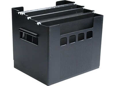 DecoFlex Large Capacity Desktop File Box, Letter Size, Black (PFX 43013)