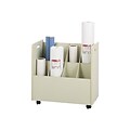Safco Roll Filing and Blueprint Storage, 7 Tube Size, 8-Roll Capacity, Putty (3045)