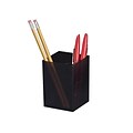 OfficeMate OIC Plastic Pencil Holder, Black (93681)