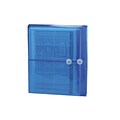 Smead Poly Envelope, Side-Load, 1-1/4 Expansion, Letter Size, Blue, 5/Pack (89522)