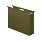 Pendaflex SureHook Hanging File Folders, Extra Capacity, 3-1/2" Expansion, Letter Size, Standard Green, 4/Pack (PFX 09217)