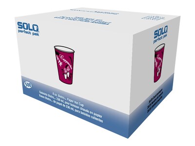Solo Bistro® Hot Cups, 8 Oz., Multicolor, 500/Carton (OF8BI-0041)