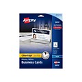 Avery Clean Edge Inkjet Business Cards, 3.5W x 2L, Glossy White, 200/Pack (8859)