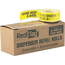 Redi-Tag Page Flags, Yellow, 0.56 Wide, 720/Box (91032)